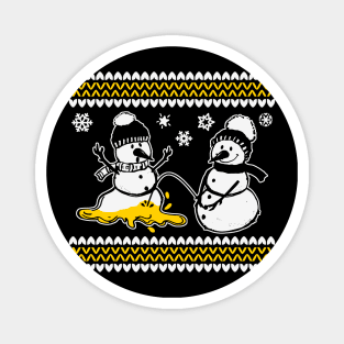 Pee Pee Snowman Magnet